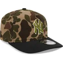 verstellbare-gebogene-tarnkappe-19twenty-aus-gebursteter-baumwolle-three-looms-duck-der-new-york-yankees-mlb-von-new-era