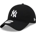 new-york-yankees-mlb-9twenty-verstellbare-schwarze-curved-cap-aus-merinowolle-von-new-era