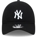 new-york-yankees-mlb-9twenty-verstellbare-schwarze-curved-cap-aus-merinowolle-von-new-era