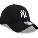new-york-yankees-mlb-9twenty-verstellbare-schwarze-curved-cap-aus-merinowolle-von-new-era