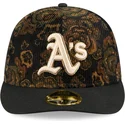 59fifty-low-profile-floral-cord-three-looms-bedruckte-kord-kappe-der-oakland-athletics-mlb-von-new-era-in-schwarz