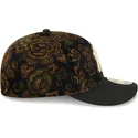 schwarze-gebogene-59fifty-low-profile-floral-cord-three-looms-bedruckte-kordmutze-der-new-york-yankees-mlb-von-new-era