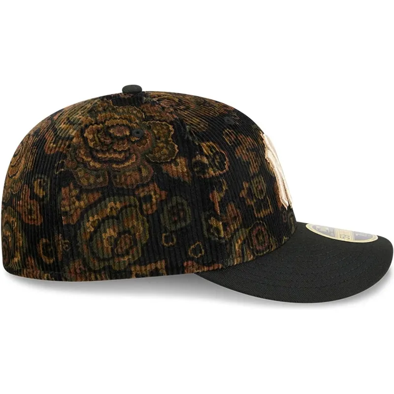 cap-zaoblena-black-ajustada-59fifty-low-profile-floral-cord-three-looms-printed-corduroy-new-york-yankees-mlb-new-era