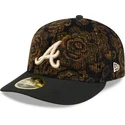siltovky-zaoblena-cierna-upraveny-59fifty-low-profile-floral-cord-three-looms-printed-corduroy-atlanta-braves-mlb-new-era