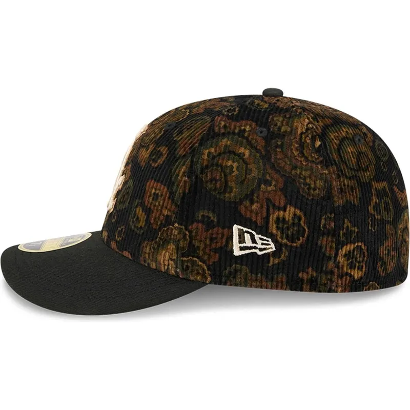 cap-zaoblena-black-ajustada-59fifty-low-profile-floral-cord-three-looms-printed-corduroy-chicago-white-sox-mlb-new-era