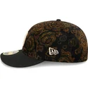 san-diego-padres-mlb-new-era-59fifty-low-profile-floral-cord-three-looms-bedruckte-kord-kappe-in-schwarz-mit-gebogenem-schirm