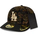 schwarze-gebogene-angepasste-59fifty-low-profile-floral-cord-three-looms-bedruckte-cord-kappe-der-los-angeles-dodgers-mlb-von-ne