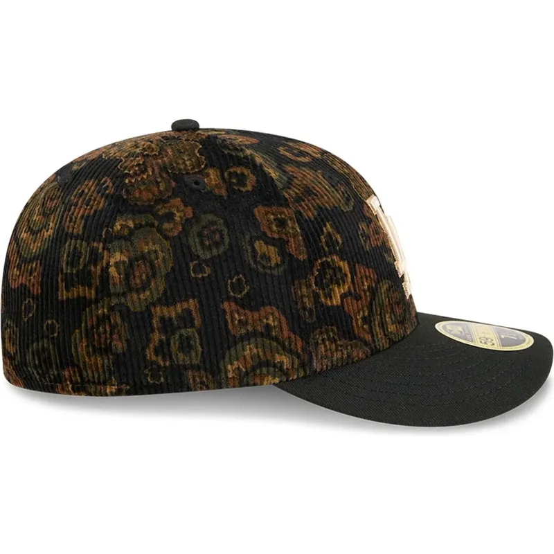 cap-zaoblena-black-ajustada-59fifty-low-profile-floral-cord-three-looms-printed-corduroy-los-angeles-dodgers-mlb-new-era