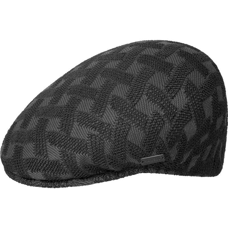 beret-black-boina-negra-cross-weave-504-black-kangol beret-black-boina-negra-cross-weave-504-black-kangol