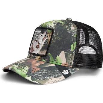 Šiltovky zaoblená kamionista kamufláž snapback lobo Lone Wolf Camouflage Seasonal Real Tree The Farm The Farm de Goorin Bros.