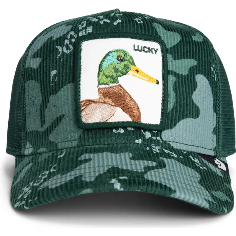 siltovka-zaoblena-zelena-snapback-lucky-duck-corduroy-camo-the-farm-goorin-bros