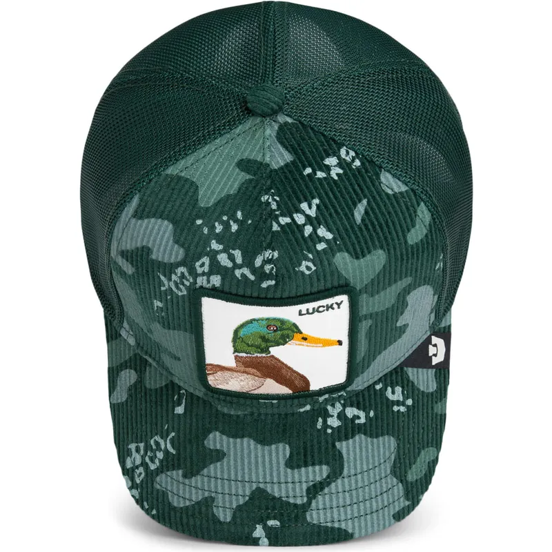 siltovka-zaoblena-zelena-snapback-lucky-duck-corduroy-camo-the-farm-goorin-bros