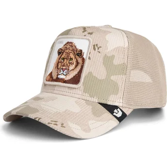 Šiltovky zaoblená kamionista béžová snapback león King Corduroy Camo The Farm The Farm de Goorin Bros.