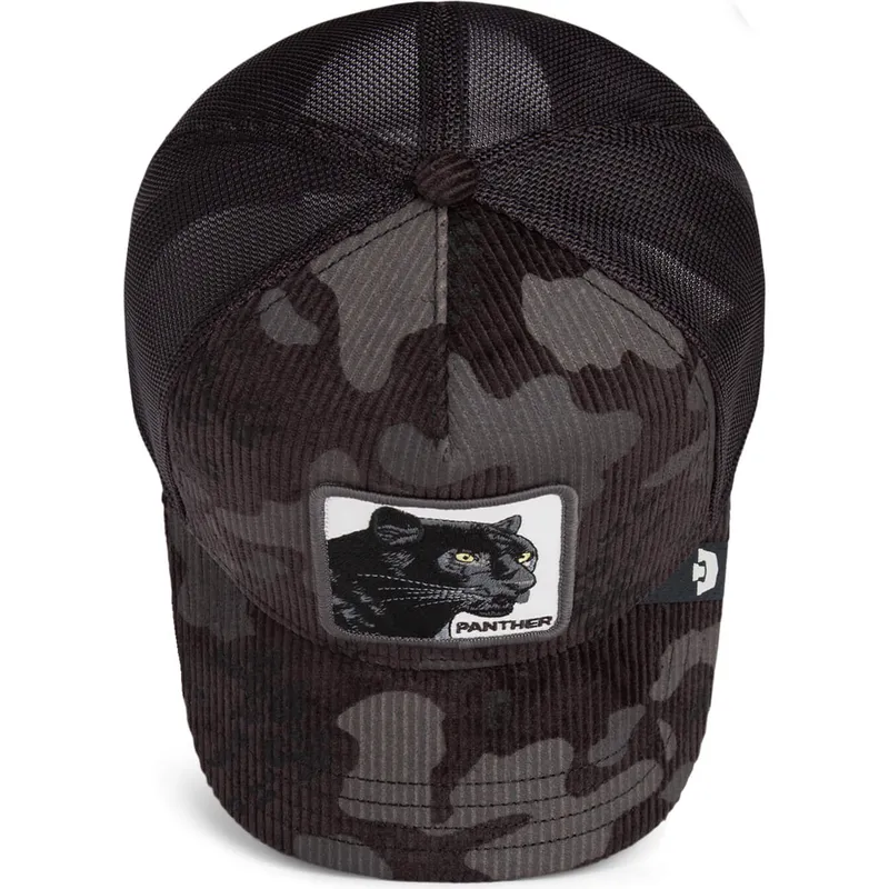 siltovka-zaoblena-cierna-snapback-panther-corduroy-camo-the-farm-goorin-bros