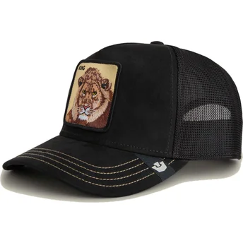 Goorin Bros. King Lion Golden Suede The Farm Black Trucker Hat