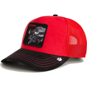 Šiltovky zaoblená červená snapback Ruthless Buffalo Suede The Farm Goorin Bros.