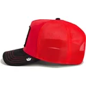 gorra-trucker-roja-y-negra-bufalo-ruthless-buffalo-suede-the-farm-de-goorin-bros