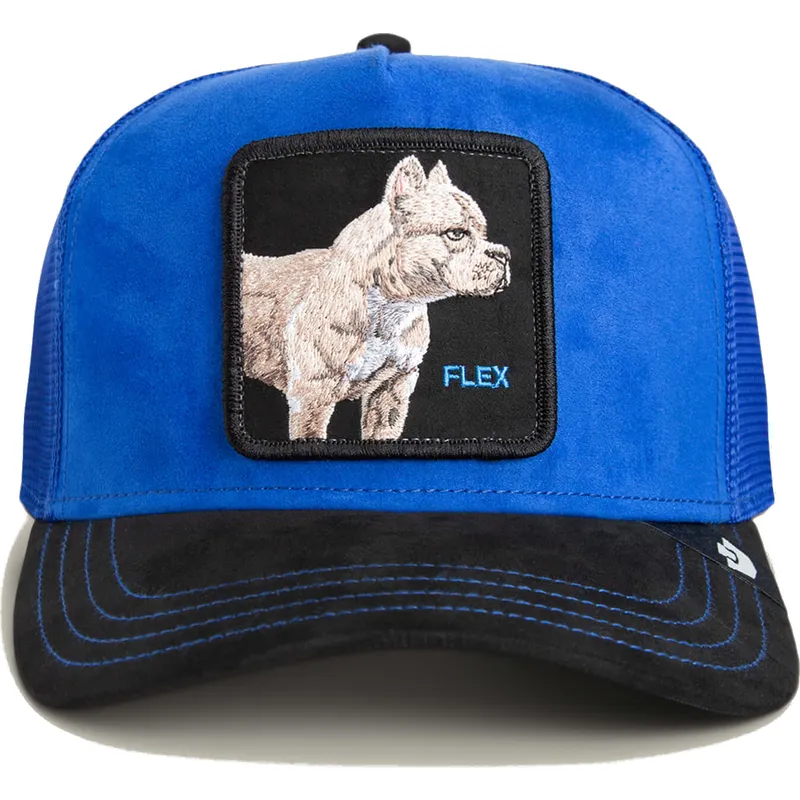 siltovka-zaoblena-modra-snapback-flex-suede-the-farm-goorin-bros