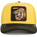 gorra-trucker-amarilla-y-negra-leon-mighty-lion-suede-the-farm-de-goorin-bros