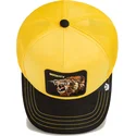 trucker-cap-gelb-und-schwarz-lowe-mighty-lion-suede-the-farm-von-goorin-bros