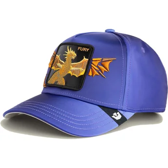 Gorra curva violeta snapback dragón Fury Hell Hath No Wings The Farm de Goorin Bros.