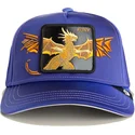goorin-bros-the-farm-snapback-cap-violett-mit-gebogenem-schirm-drachenmotiv-fury-hell-hath-no-wings