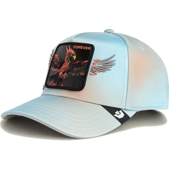 Goorin Bros. The Farm Fenix Snapback Cap mit gebogenem Schirm in Multicolor Forever Never Stop Never Stopping Wings.