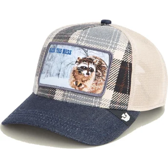 Blaue Trucker-Kappe Waschbär Bless This Mess Free Spirited Homestead The Farm von Goorin Bros.