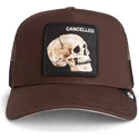 siltovky-zaoblena-hneda-snapback-the-cancelled-skull-grit-the-farm-goorin-bros