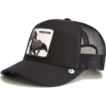 Gorra trucker negra caballo Freedom Grit The Farm de Goorin Bros.