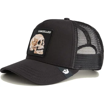 Šiltovka zaoblená čierna snapback The Cancelled Skull Grit The Farm Goorin Bros.