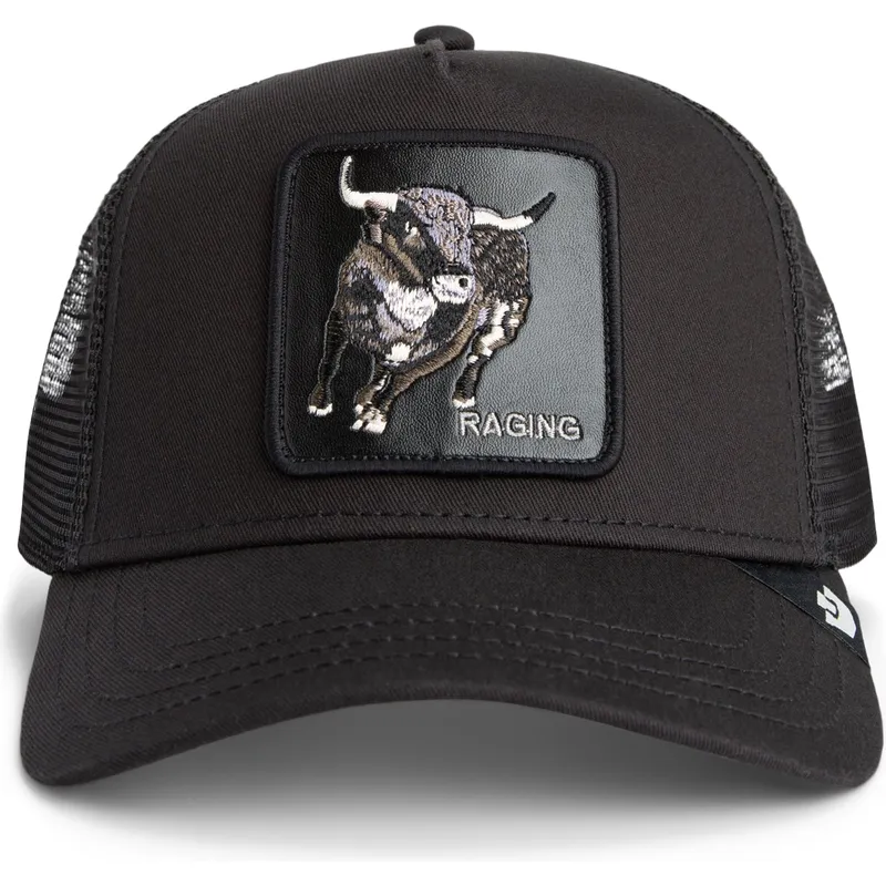 schwarze-trucker-kappe-stier-raging-the-farm-von-goorin-bros