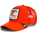 gorra-trucker-naranja-para-nino-guepardo-the-nonstop-mini-the-farm-de-goorin-bros