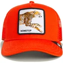 gorra-trucker-naranja-para-nino-guepardo-the-nonstop-mini-the-farm-de-goorin-bros