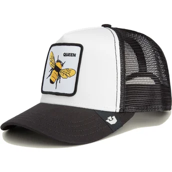 Gorra trucker blanca y negra para niño abeja The Queen Mini The Farm de Goorin Bros.