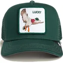 grune-trucker-kappe-fur-jungen-ente-the-lucky-mini-the-farm-von-goorin-bros