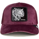 goorin-bros-the-farm-savage-tiger-velour-trucker-kappe-in-bordeaux-mit-tiger