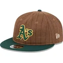 siltovka-rovna-hneda-nastavitelny-9fifty-retro-crown-wool-pinstripe-oakland-athletics-mlb-new-era