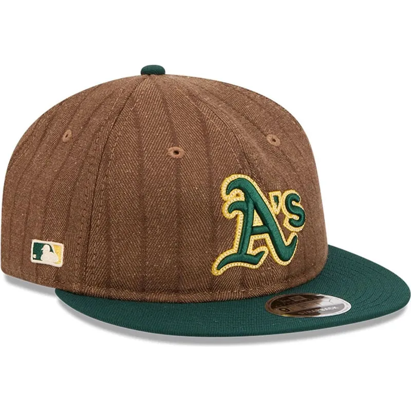 siltovka-rovna-hneda-nastavitelny-9fifty-retro-crown-wool-pinstripe-oakland-athletics-mlb-new-era