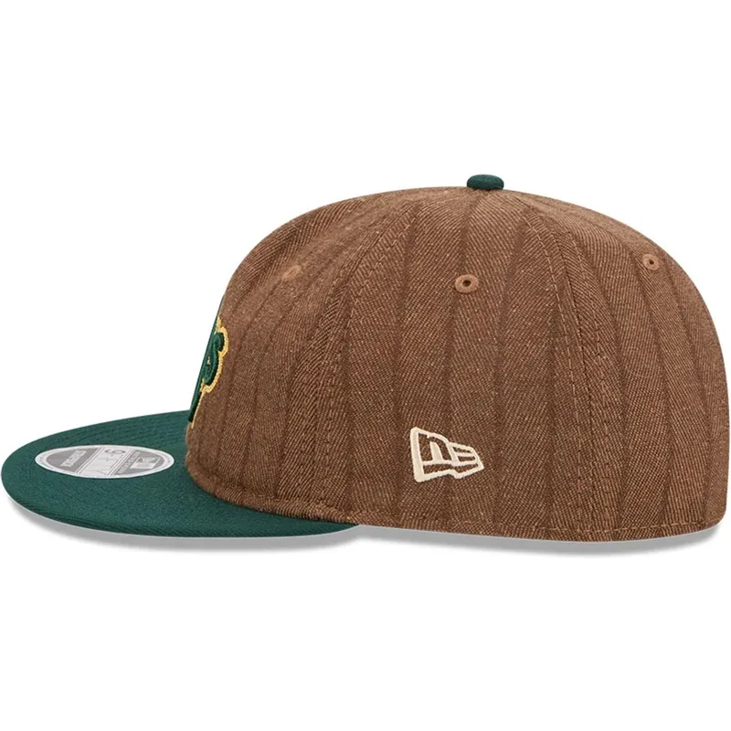siltovka-rovna-hneda-nastavitelny-9fifty-retro-crown-wool-pinstripe-oakland-athletics-mlb-new-era