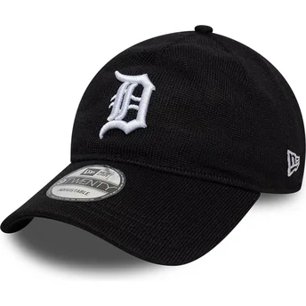 Verstellbare schwarze 9TWENTY Merino-Wollkappe der Detroit Tigers MLB von New Era