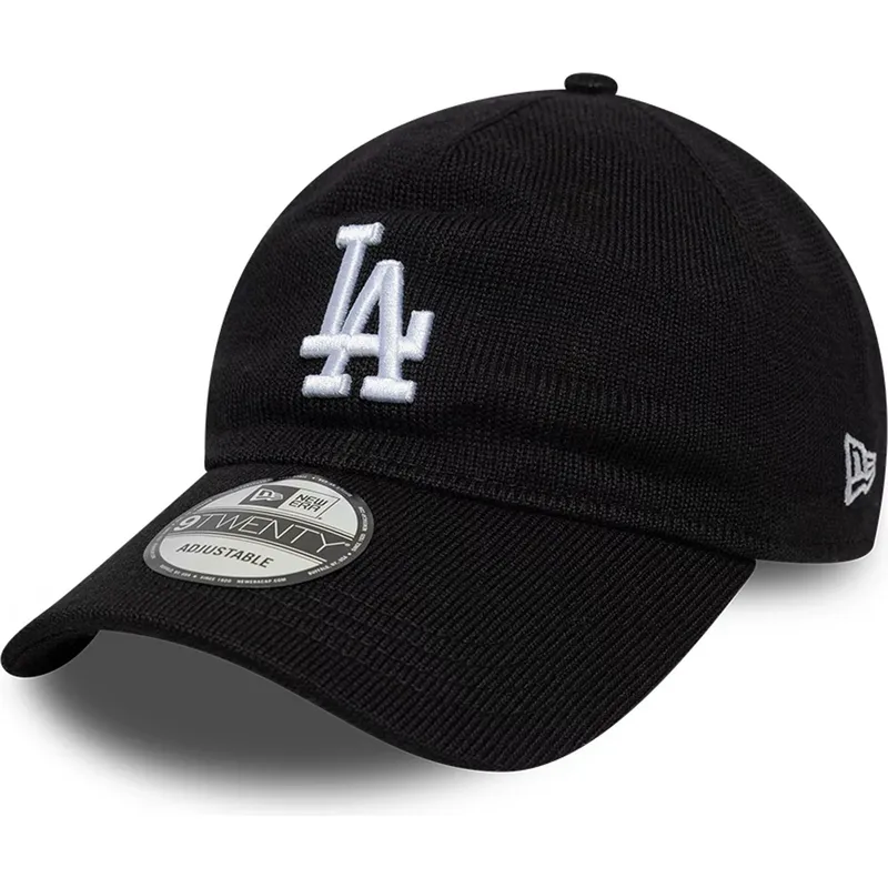 cap-zaoblena-black-adjustable-strap-9twenty-merino-wool-los-angeles-dodgers-mlb-new-era