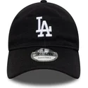 verstellbare-schwarze-curved-cap-9twenty-merinowolle-los-angeles-dodgers-mlb-von-new-era