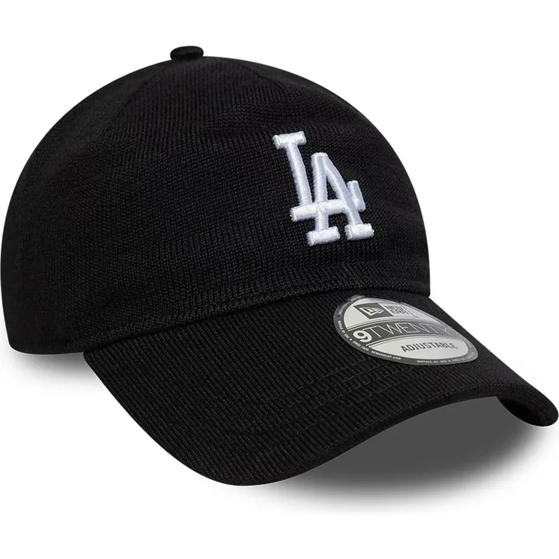 siltovky-zaoblena-cierna-nastavitelny-pasik-9twenty-merino-wool-los-angeles-dodgers-mlb-new-era