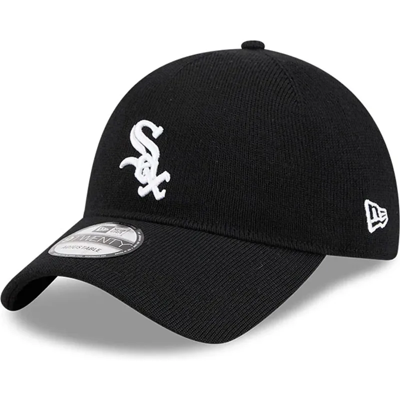 cap-zaoblena-black-adjustable-strap-9twenty-merino-wool-chicago-white-sox-mlb-new-era