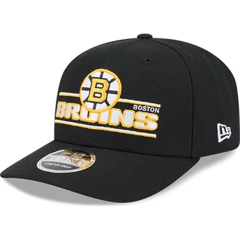 Cap zaoblená black snapback 9SEVENTY Stretch Snap Stated Boston Bruins NHL New Era