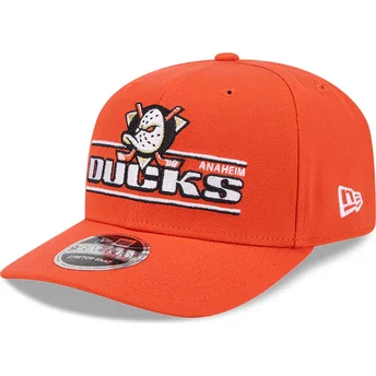 Καπέλο καμπυλωτό πορτοκαλί snapback 9SEVENTY Stretch Snap Stated των Anaheim Ducks NHL της New Era