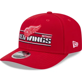 Cap zaoblená red snapback 9SEVENTY Stretch Snap Stated Detroit Red Wings NHL New Era