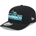 schwarze-gebogene-snapback-kappe-9seventy-stretch-snap-stated-der-san-jose-sharks-nhl-von-new-era