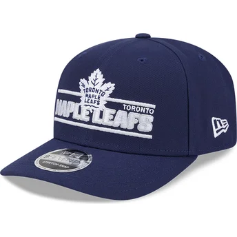 Gorra curva azul snapback 9SEVENTY Stretch Snap Stated de Toronto Maple Leafs NHL de New Era